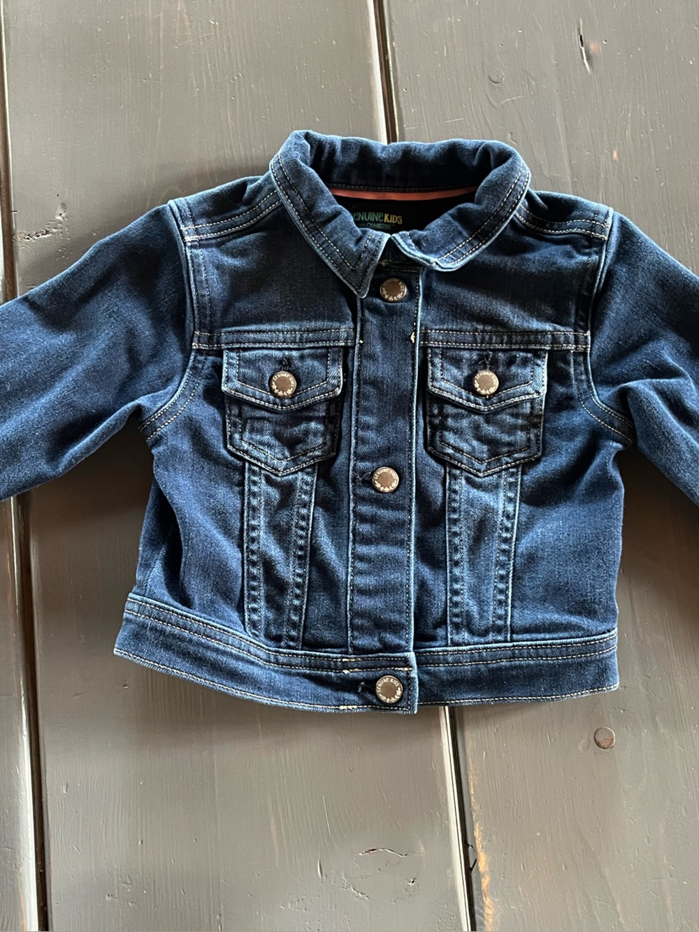 Oshkosh denim jacket, size 18 months girls